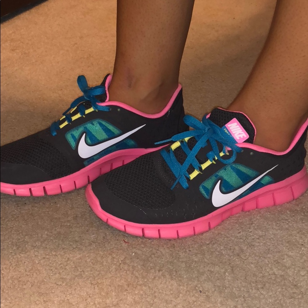 Multi-color Nike Free Run 3